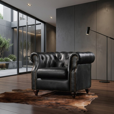 Chesterfield fauteuil Vintage Loungestoel Cocktail Clubsessel Bank Tv Nieuw