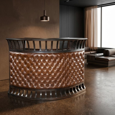 Chesterfield Bar Tafels Hoge Tafel Lounge Club Luxe Tafel Vintage Bar Leer