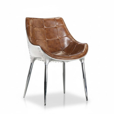 Ontwerp gestoffeerde stoel stoelen zit leuning kantoor eetkamer 1x stoel leren stoel