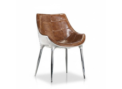 Ontwerp gestoffeerde stoel stoelen zit leuning kantoor eetkamer 1x stoel leren stoel