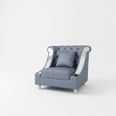 Chesterfield fauteuil tv bank 1-zits bank leer banken bekleding echt leer