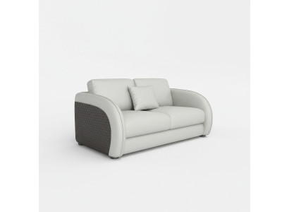 Lederen bank Bank Woonlandschap 2 zits Design Modern Sofa Tweezits Echt leer