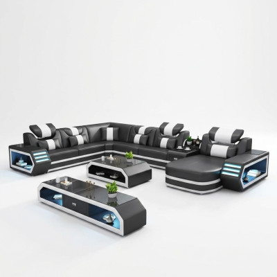 Zithoekbank Bijzonder woonlandschap hoekbank banken banken banken USB LED