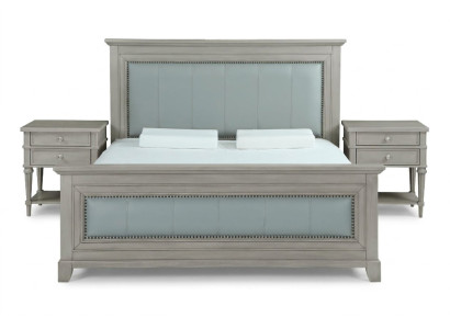 Slaapkamer Bed Nachtkastjes 3-delige Set Design Luxe Bedden Hout Tweepersoonsbed Nieuw