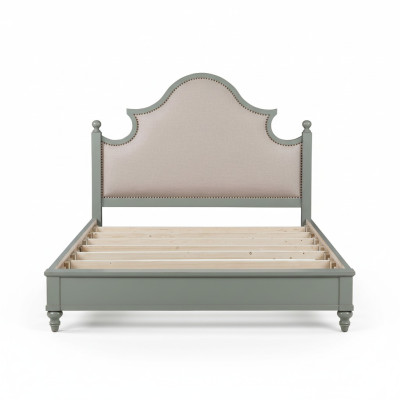 Luxe slaapkamerbed met gestoffeerd ontwerp 180x200cm dubbele hotellakens textiel nieuw