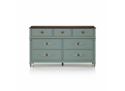 Ladenkast 150cm dressoir kast dressoir houten kast meubels laden massief hout