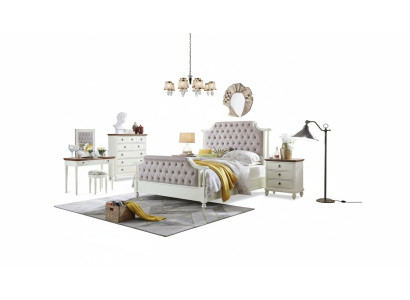 Tweepersoonsbed Klassieke bedden Koloniaal Stoffen bedden Chesterfield Gründerzeit