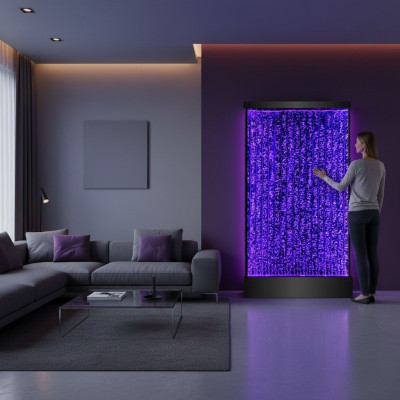 LED water wall wall panel with water bubbles designer water wall