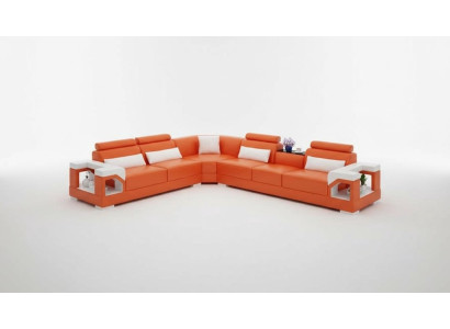Moderne leren bank bankstel hoekbank hoekbanken bank banken hoekbank + USB