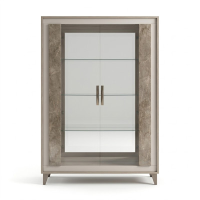 Dressoir Luxe Etalage Vitrine Glazen Kast Modern Stijl Italiaanse Meubels