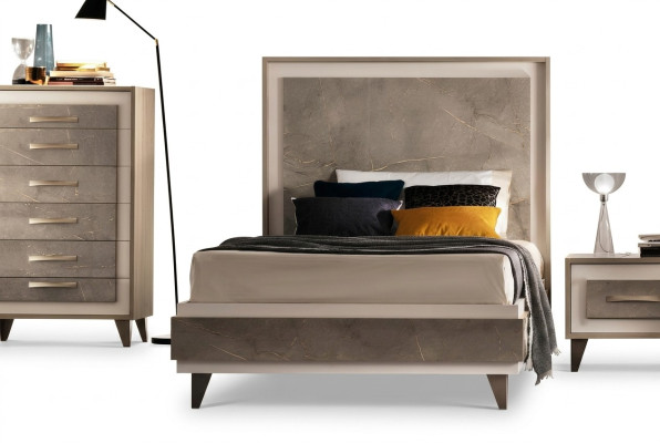 Bedden Bed Bed Gestoffeerd Hout Ontwerper Hotel Ontwerp arredoclassic 120 cm