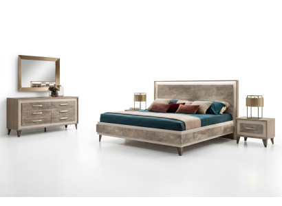 Slaapkamer Sets Bed 2x Nachtkastje Ladekast Spiegel arredoclassic 5-delige Set