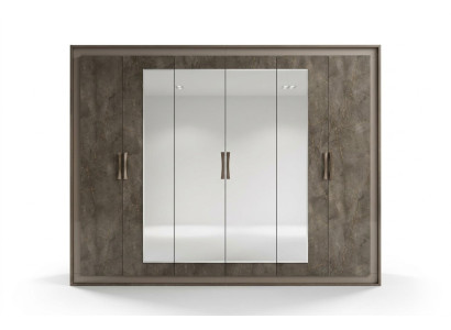 Luxe kledingkast Ontwerper kledingkasten 6-deurs kast arredoclassic