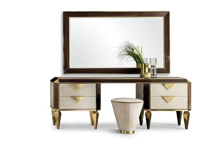 Kaptafel met spiegel + kruk Kaptafel kaptafel  Kosmetica arredoclassic