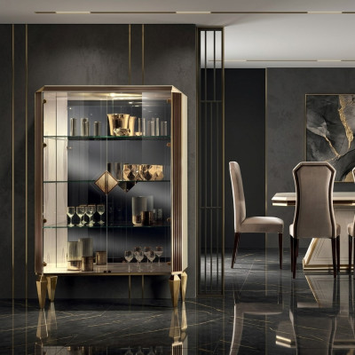 Vitrine Italiaanse luxe meubelen Vitrines arredoclassic Luxe kast glas Nieuw