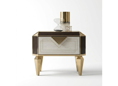 Ontwerp nachtkastje Originele tafels Console Bijzettafel Slaapkamer luxe consoles