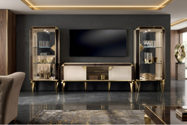 Designer tv meubel dressoir ladekast lage kast plank luxe woonkamermeubel