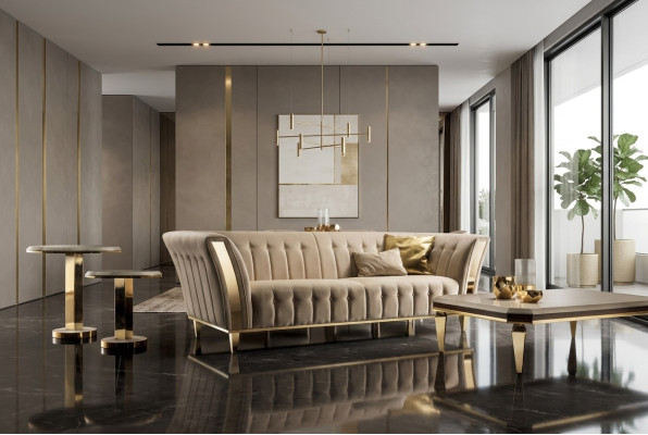 Driedelige bank bekleding ontwerp bank 3-zits banken kamer luxe banken meubels nieuw