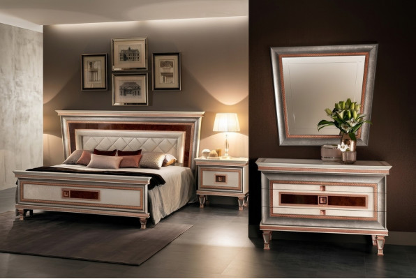 Elegante stijl meubels slaapkamer ladekast kast klassiek dressoir met spiegel