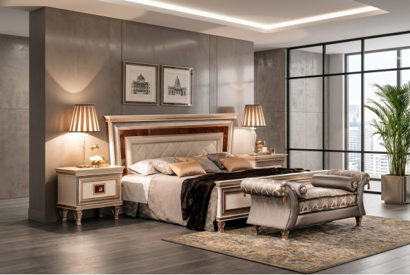 Designer Bedden Bedden Gestoffeerd Bed 180x200 Huwelijksbed Tweepersoonsbed arredoclassic meubels