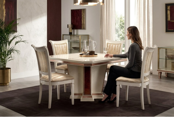 Barok eettafel houten tafel eetkamer woonkamer set design tafels