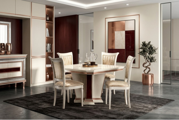 Barok eettafel houten tafel eetkamer woonkamer set design tafels