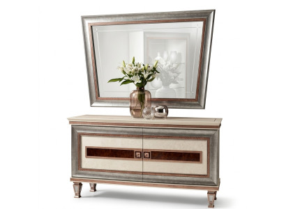 Console tafel dressoir met spiegel Luxe meubel set console 2-delige set. Gemaakt in Italië.