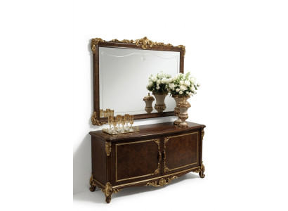 Klassieke wandspiegel met houten frame, spiegels meubels Nieuw 165x114 glas design frame