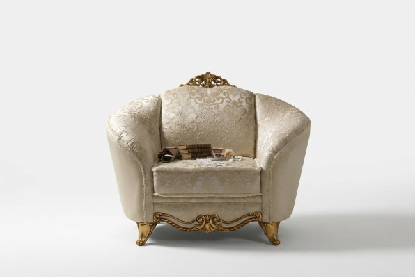 Fauteuil Ontwerp Stoel Bekleding Club Nieuw Ontspannen Stof Textiel Lounge TV 1-zits