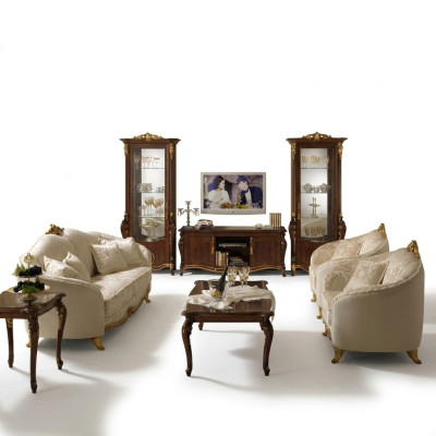 Sofa set 3+3 zits stoffen bankstel bekleding bankstellen bank arredoclassic