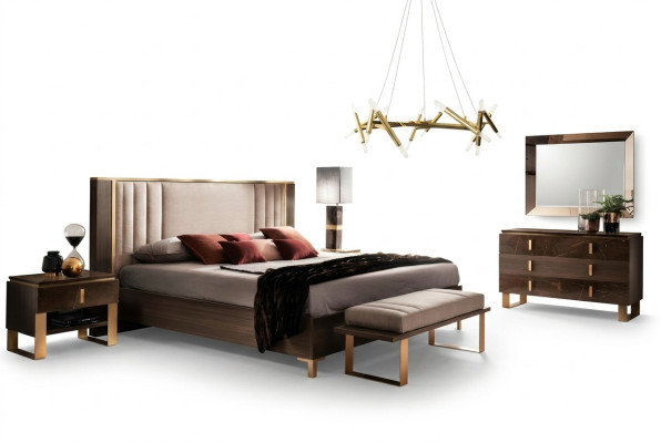 Ontwerp slaapkamer 6-delig compleet set bed nachtkastje ladekast Arredoclassic