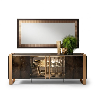 Kommode Sideboard Kommoden Sideboards Woonkamer Barok Dressoir Spiegel Nieuw