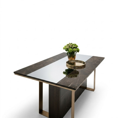 Ontwerper Eettafel Design Tafel Hout Eetkamer Woonkamer klassiek 160x90 cm Nieuw