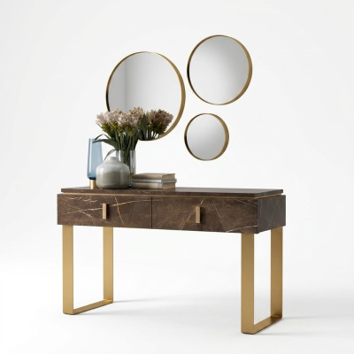 Console design houten tafel console console make-uptafel dressoir