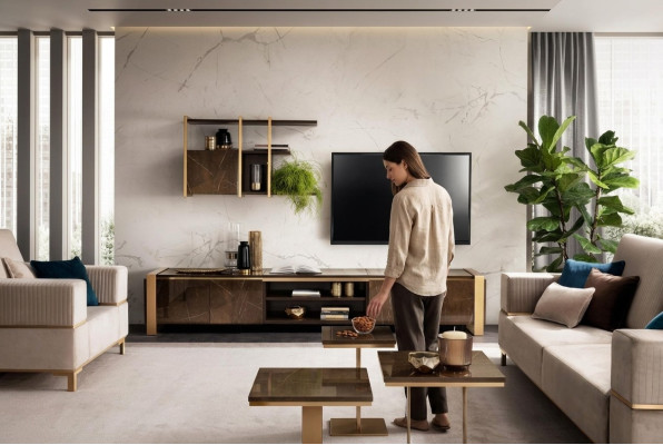 Regale Woonkamer tv tv dressoir vitrinekast woonkamer kast arredoclassic