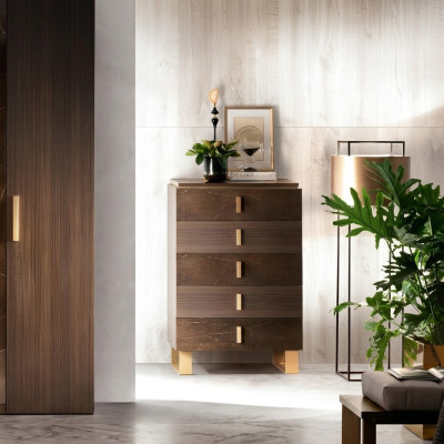 Kommode Dressoir Ladenkast Ladekasten 5 Lades Hoge kast Kast Hout Nieuw
