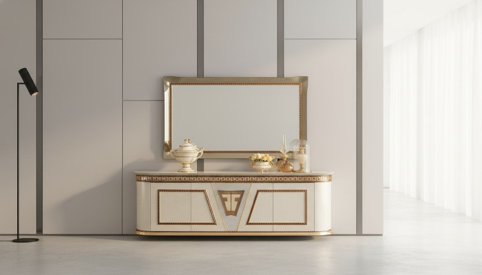 Spiegel Wandspiegel Flurspiegel Bad Flur Holz Wand Dekoration Spieglein Barock  Spiegel Wandspiegel Gangspiegel Badgang Houten Muurdecoratie Spiegeltje Barok