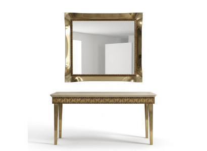 Spiegel Wandspiegel Barock Rokoko Dielen Wohnzimmer Bad Holz Glas Design Spiegel Wandspiegel Barok Rococo Gang Woonkamer Bad Hout Glas Design