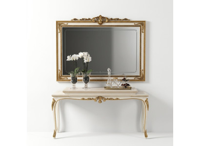 Wandspiegel met houten frame Gouden spiegel Hangspiegel Muurspiegel Woonkamer Nieuw