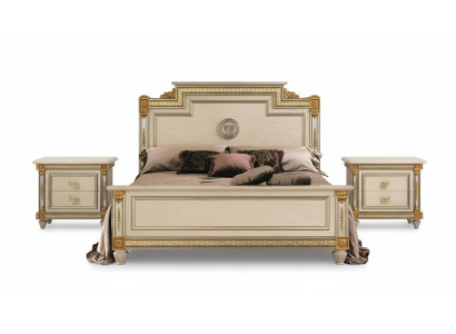 Italiaanse meubels bed bedden houten bed massief hout tweepersoonsbed nieuw arredoclassic