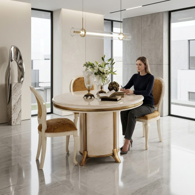 Ronde eettafel Ontwerper eettafel Design tafel Houten eettafel Woonkamertafel rond