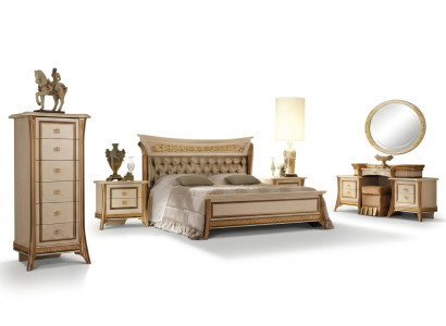 Klassiek designer houten bed slaapkamer luxe gestoffeerd meubilair dubbele bedden nieuw.