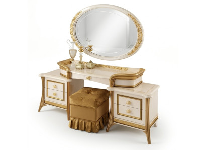 Kaptafel met spiegel Luxe console dressoir Slaapkamertafel Barok Rococo