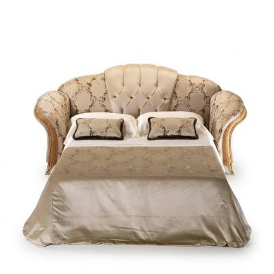 Bankstel 3-zits bank met slaapfunctie textiel stof meubels bekleding arredoclassic