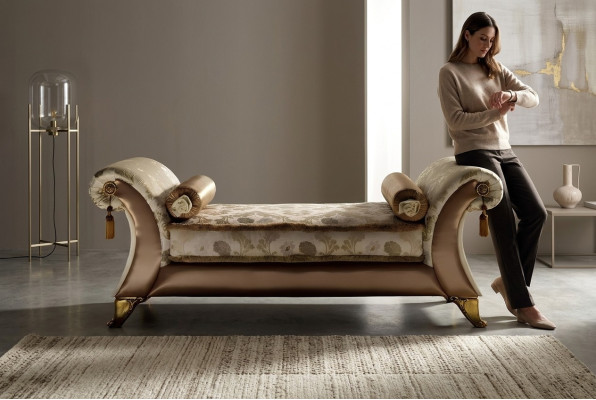 Chaiselounge ligstoel Chaise Bank Bank Bank Lounge Stoel Bekleding Club arredoclassic