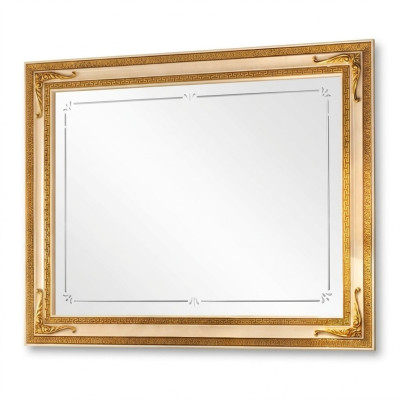 Klassieke wandspiegel houten frame spiegel meubelen goud 170x110 houten frame wand