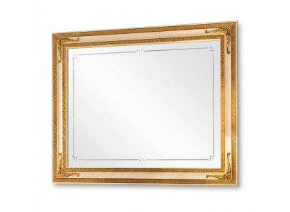 Klassieke wandspiegel houten frame spiegel meubelen goud 170x110 houten frame wand