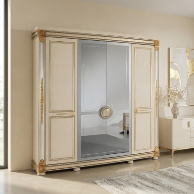 Luxe kledingkast kledingkasten hoogglans meubels designerwonen hout nieuw
