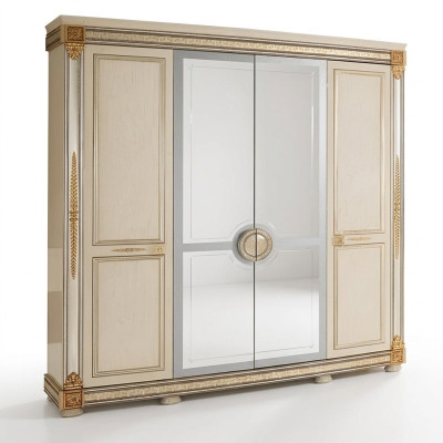 Luxe kledingkast kledingkasten hoogglans meubels designerwonen hout nieuw