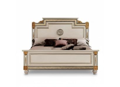 Luxe slaapkamerbed met gestoffeerd design, luxe tweepersoons hotelbedden kingsize bed.